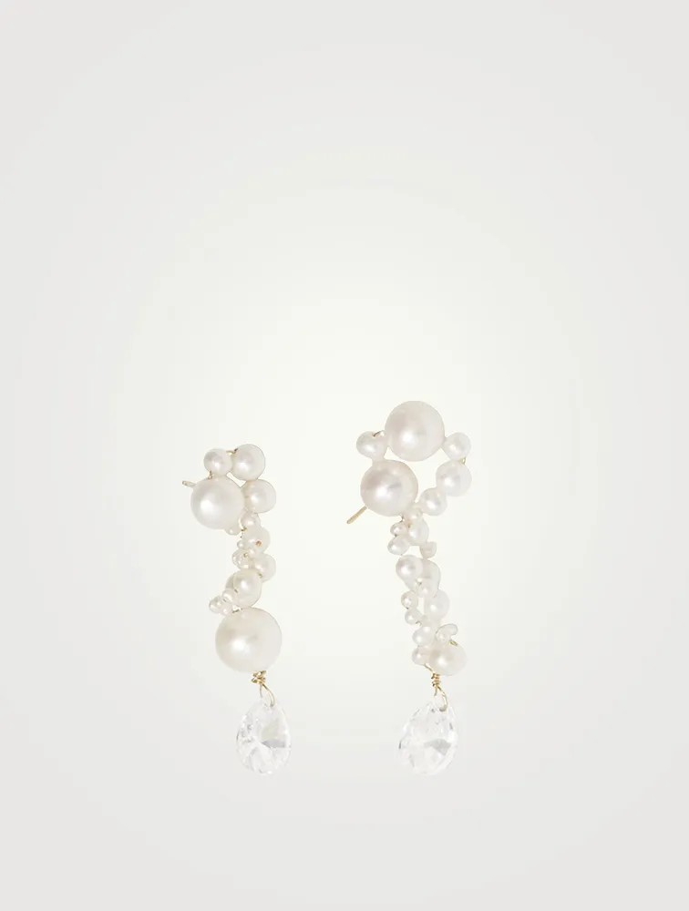 Past In A Future Tense Pearl Drop Earrings