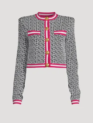 Monogram Jacquard Cardigan