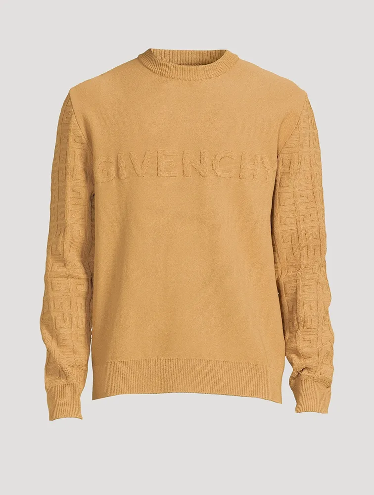 Long-Sleeve Sweater With 4G Sleeves