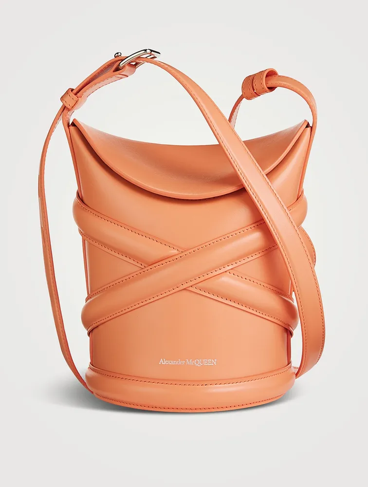 Small The Curve Leather Bucket Bag