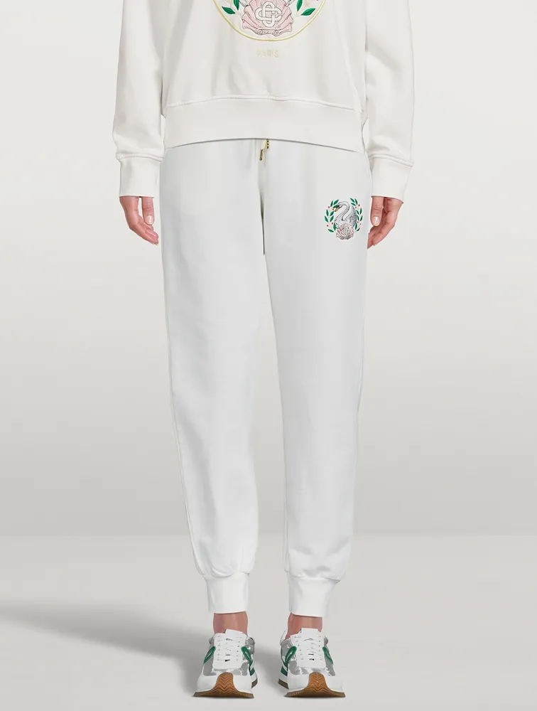 Emblem De Cygne Cotton Sweatpants