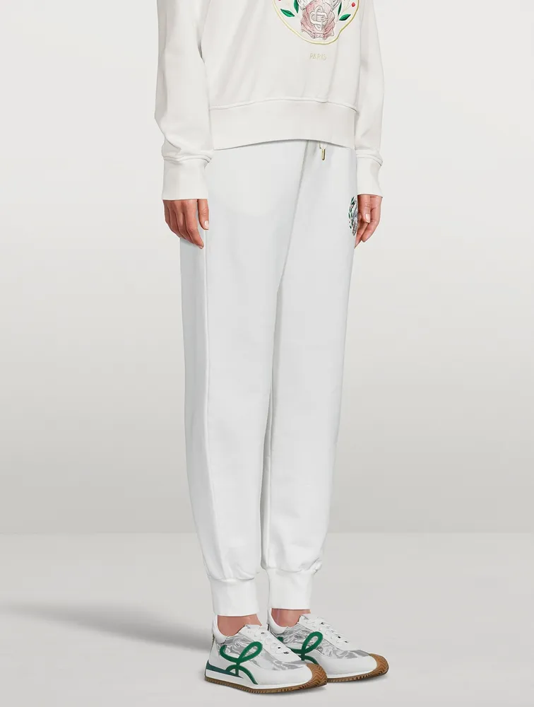 Emblem De Cygne Cotton Sweatpants