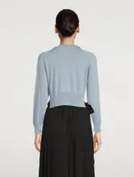 Embellished Wool And Silk Cardigan