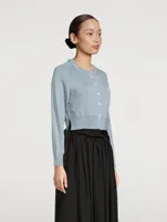 Embellished Wool And Silk Cardigan