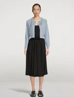 Embellished Wool And Silk Cardigan