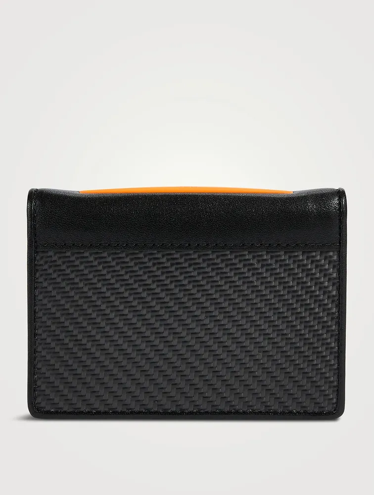 Leather And Carbon Card Case