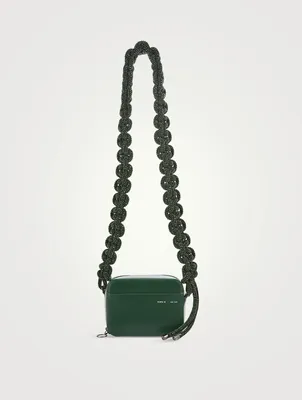 Cobra Leather Camera Bag With Crystal Strap