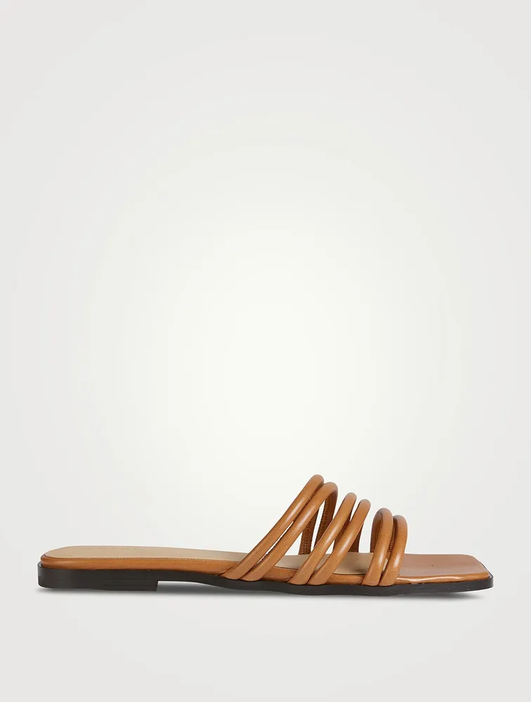 Le Capri Leather Slide Sandals