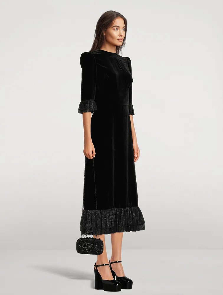 The Falconetti Velvet Midi Dress