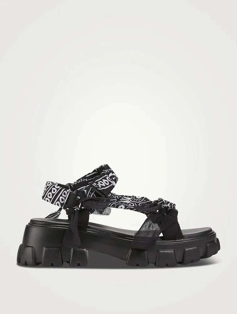 Trekky Bandana Platform Sandals