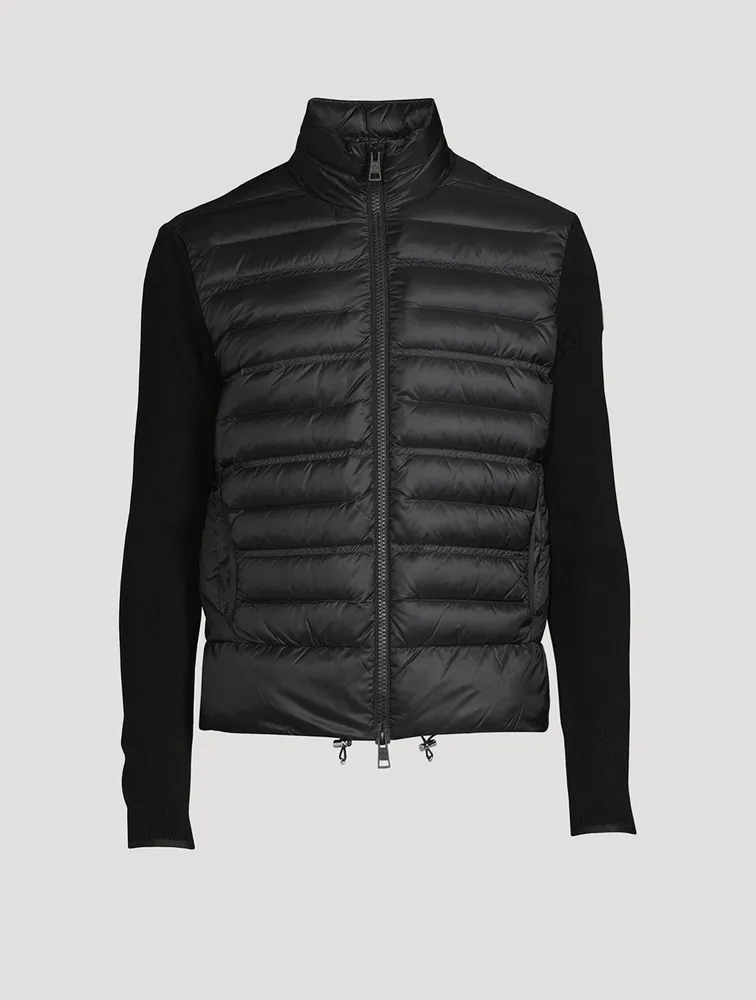 Wool And Nylon Zip Cardigan
