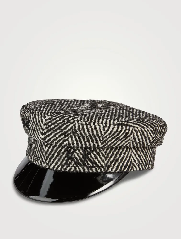 Herringbone Baker Boy Cap