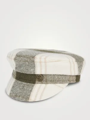 Baker Boy Cap Check Print