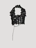 Nylon Knot Halter Top