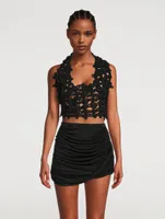 Nylon Knot Halter Top