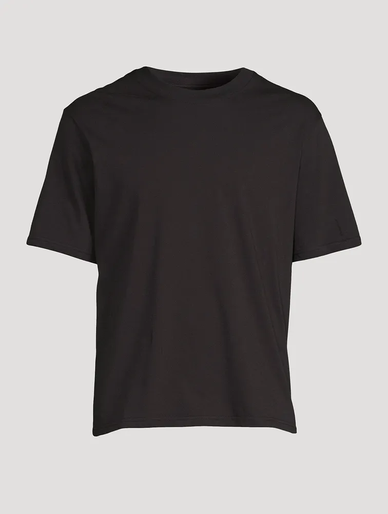 Bric Cotton T-Shirt With Tonal Logo