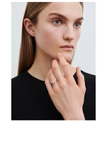 Ensemble Grace Royal 18K Gold Engagement Ring With Diamonds