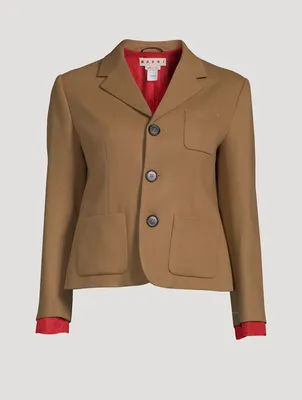 Cropped Wool Jacket