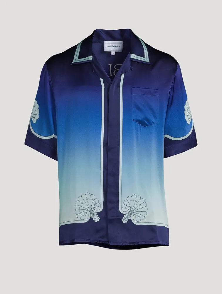 Archway Place Vendome Silk Short-Sleeve Shirt