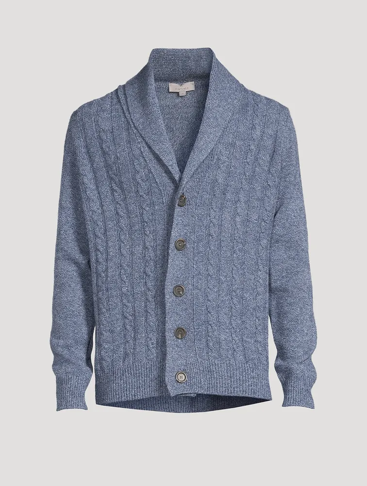 Wool Cable-Knit Cardigan