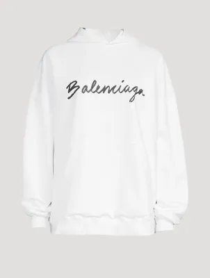 Brush Logo Oversized Hoodie