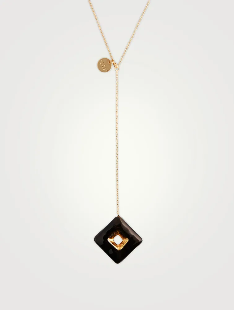 Trapeze Lariat Necklace