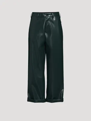 Faux Leather Trousers