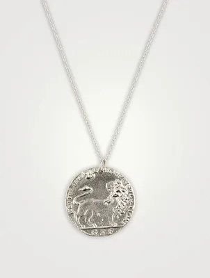 The Snow Lion Medallion Necklace
