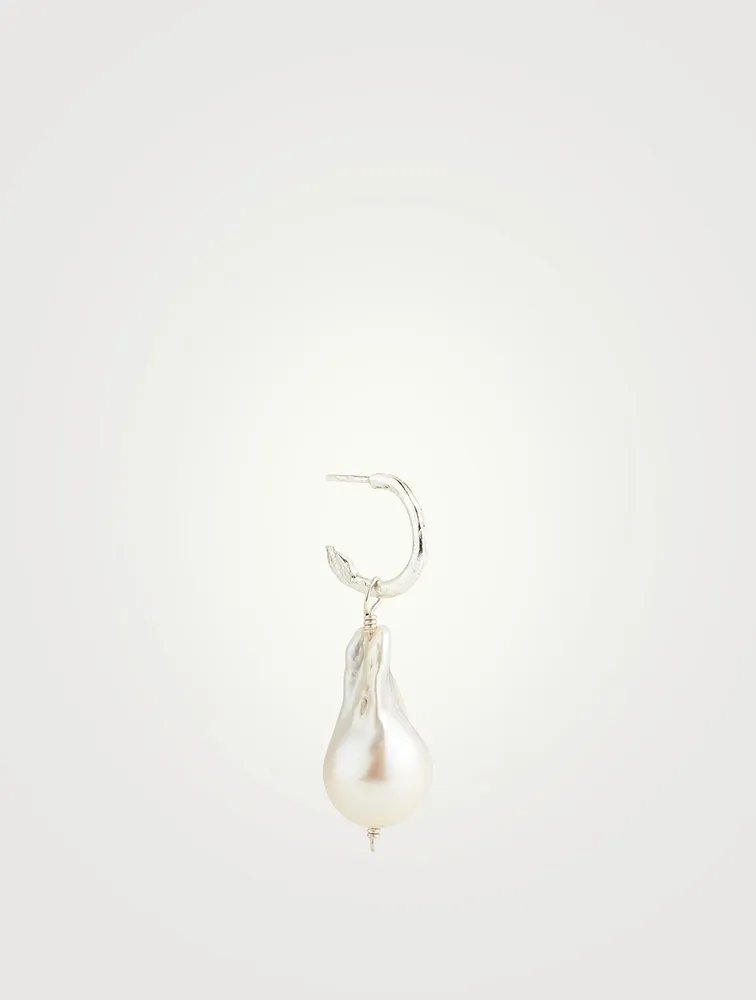 The Snow Lion And The Baroque Pearl Earring