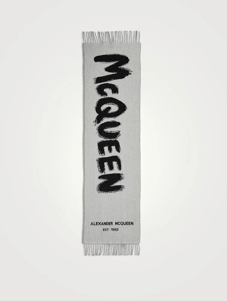 Wool Graffiti Logo Scarf