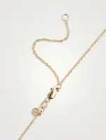14K Gold Butterfly Necklace With Diamonds