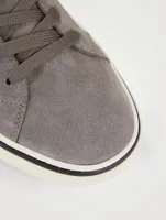 Suede Lace-Up Sneakers
