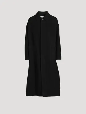 Wool Double Face Oversized Coat