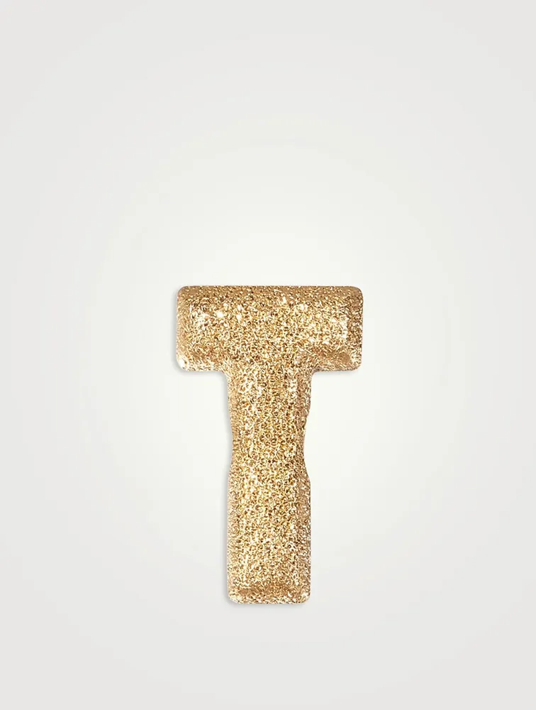 Forte Beads 18K Gold Letter T Bead