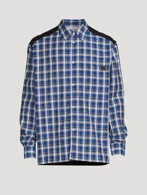 Check Shirt With Fleece Back