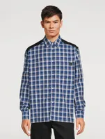 Check Shirt With Fleece Back