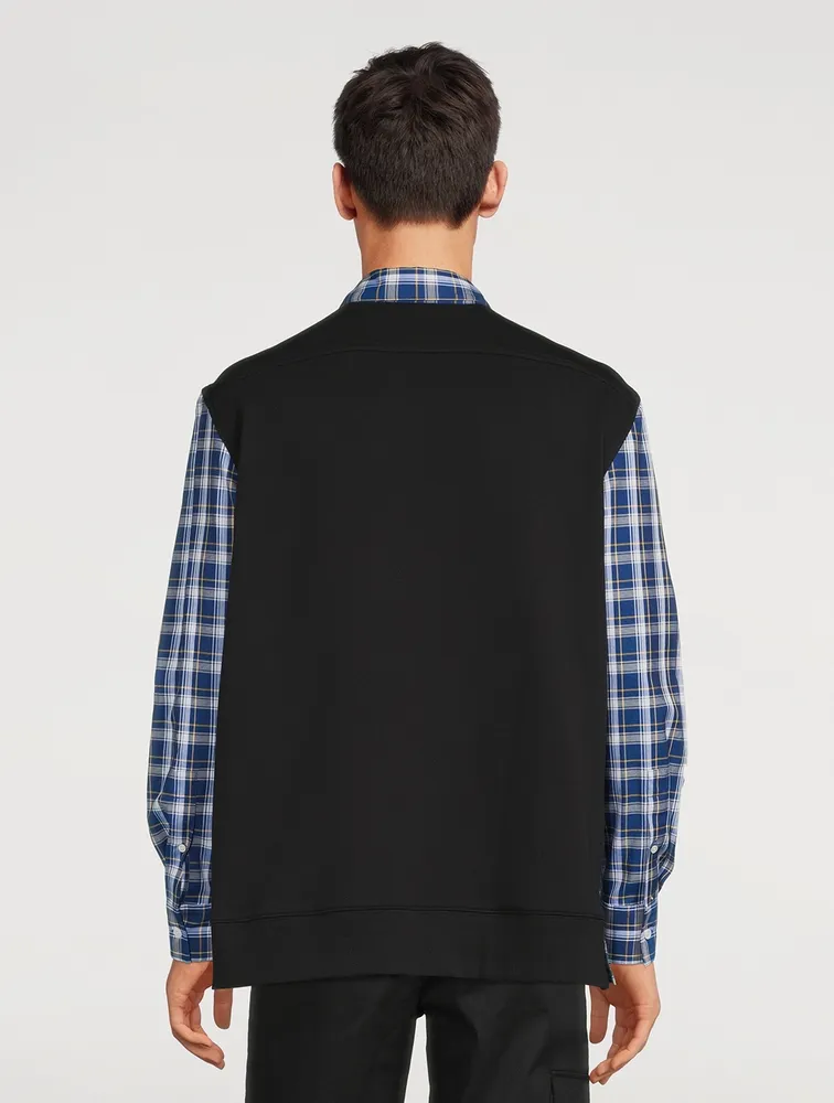 Check Shirt With Fleece Back