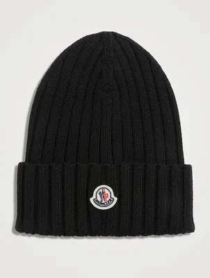 Ribbed Wool Toque With Logo