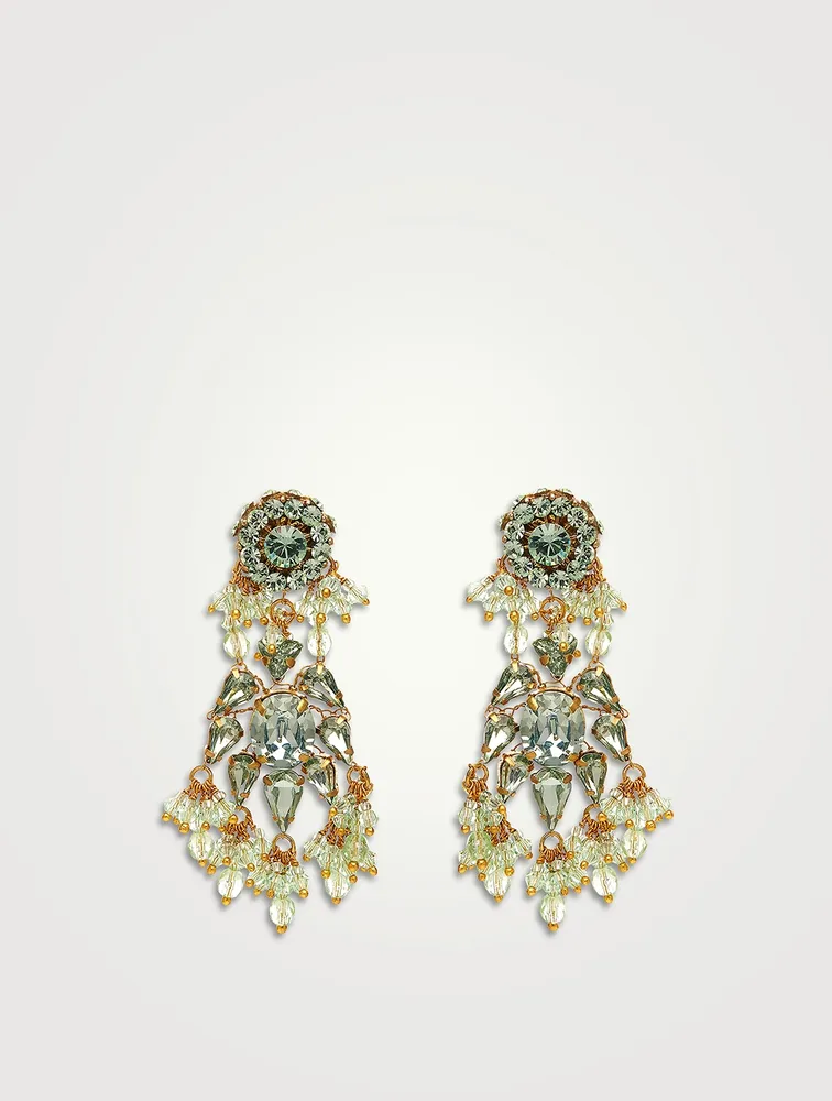 Palace Chandelier Earrings With Crystals