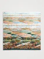 Poppy Print Silk Scarf