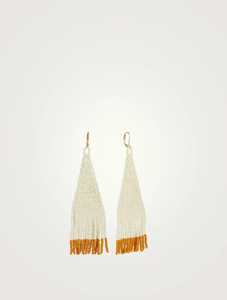 Beaded Drop Dangler Earrings