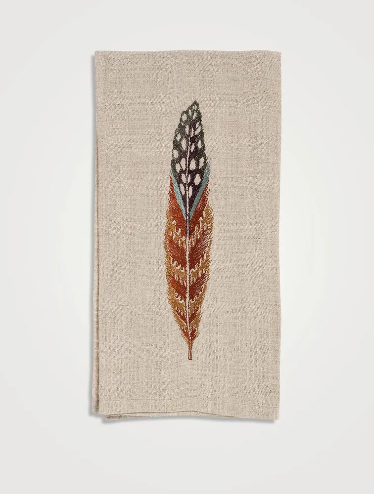Fowl Feather Tea Towel