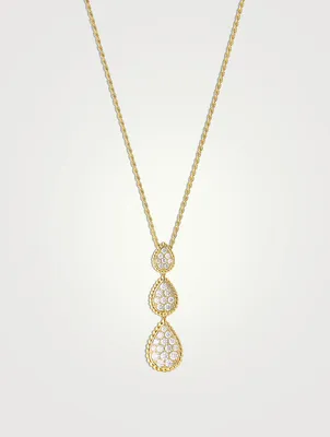 Serpent Bohème Multi-Motifs 18K Gold Pendant Necklace With Diamonds