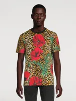 Cotton T-Shirt Poppy Print