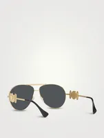 Medusa Biggie Aviator Sunglasses