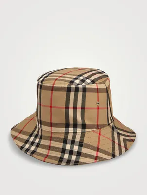 Vintage Check Bucket Hat
