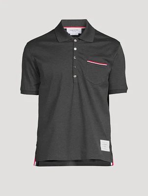Piqué Polo Shirt With Pocket Trim