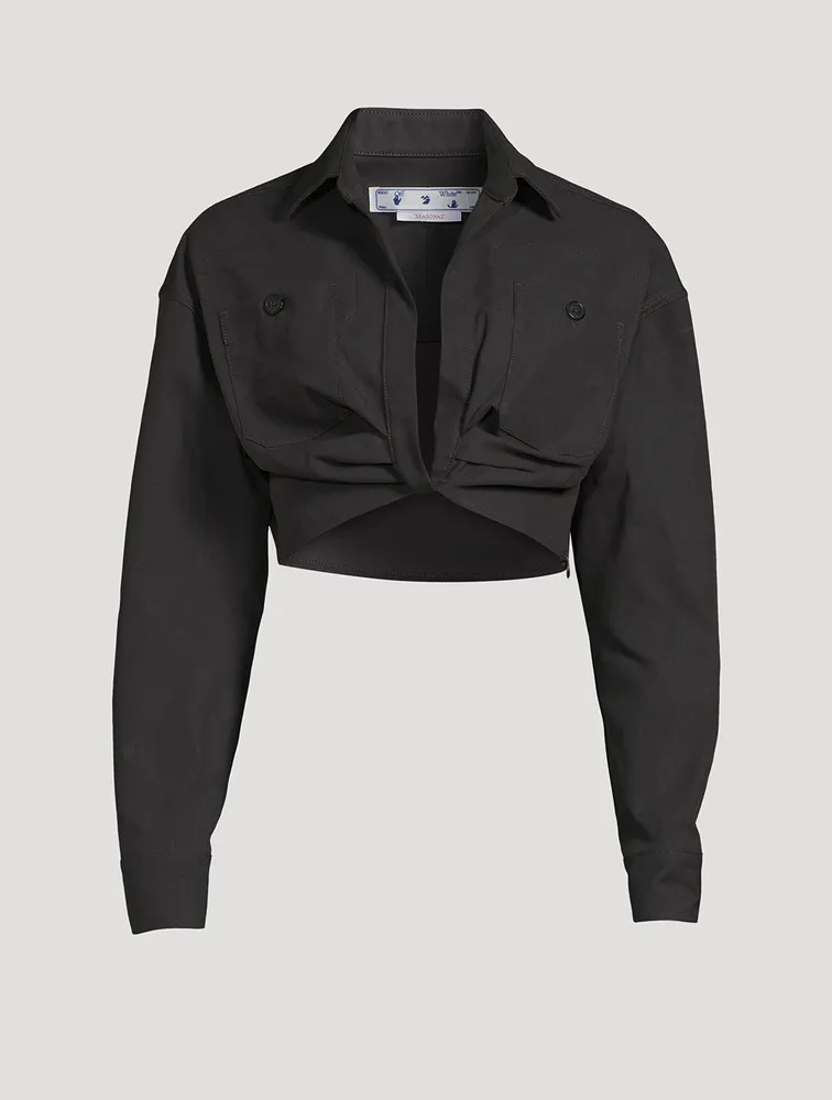 Cropped Cargo Shirt