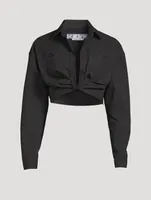 Cropped Cargo Shirt