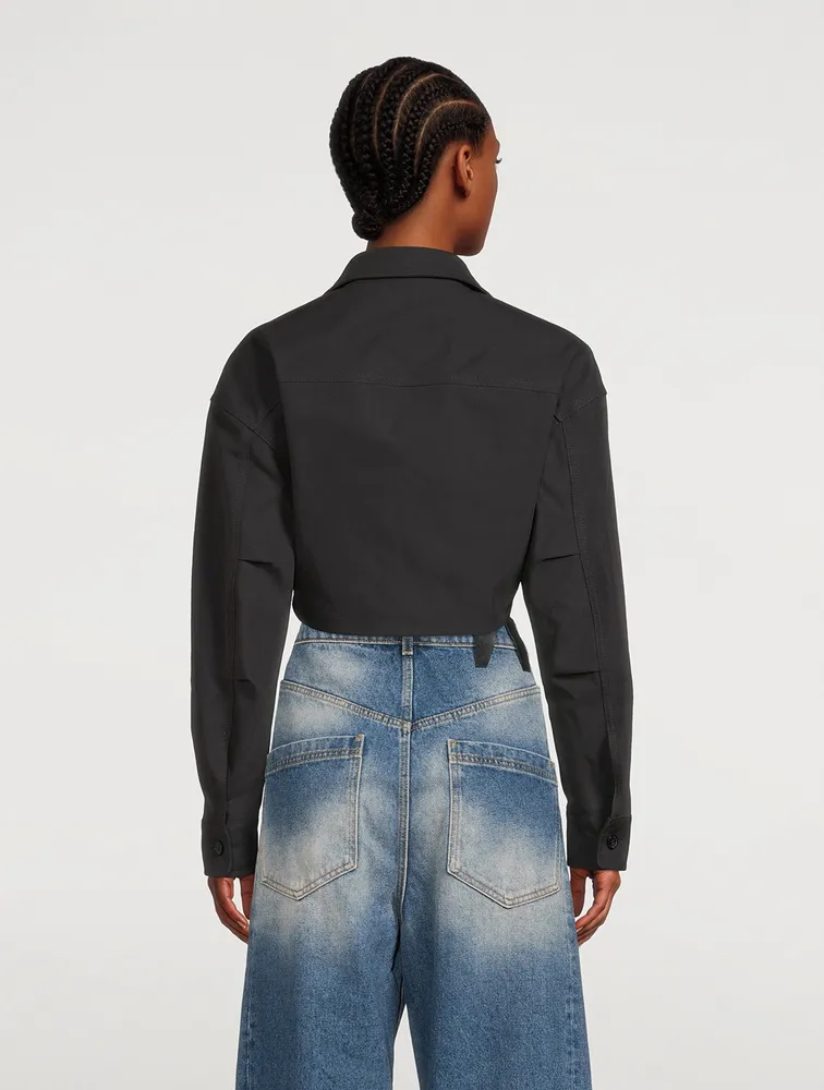 Cropped Cargo Shirt